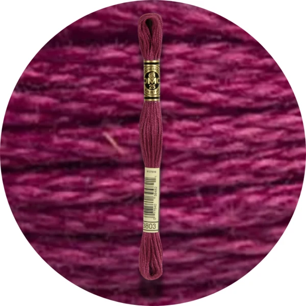 DMC Mouliné Spécial 25 Broderigarn, Ensfarvet, Blå/Lilla nuancer